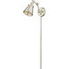 Edith 9 inch 60 watt Modern Gold Swing Arm Sconce Wall Light